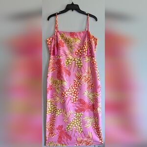 Rachel Zoe Pink Floral Midi Dress